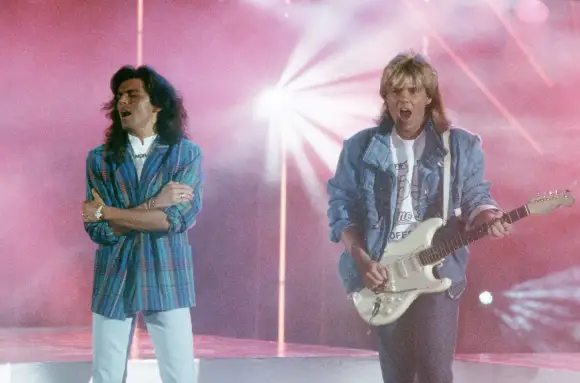 Thomas Anders und Dieter Bohlen als Modern Talking am 1. Juni 1986