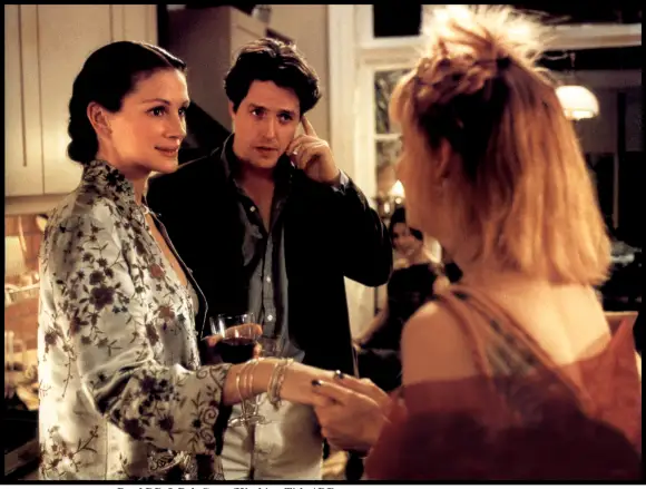 „Notting Hill“: Julia Roberts, Hugh Grant und Emma Chambers