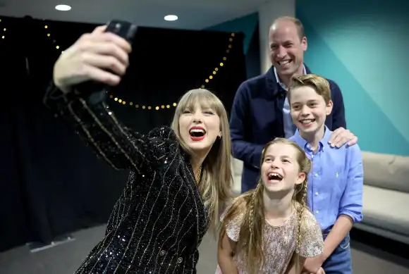 Taylor Swift mit Prinz William, Prinz George und Prinzessin Charlotte