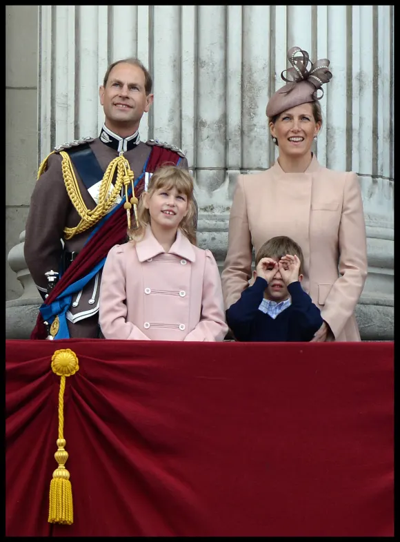 Prinz Edward, Sophie von Wessex, Lady Louise Windsor und James Viscount Severn