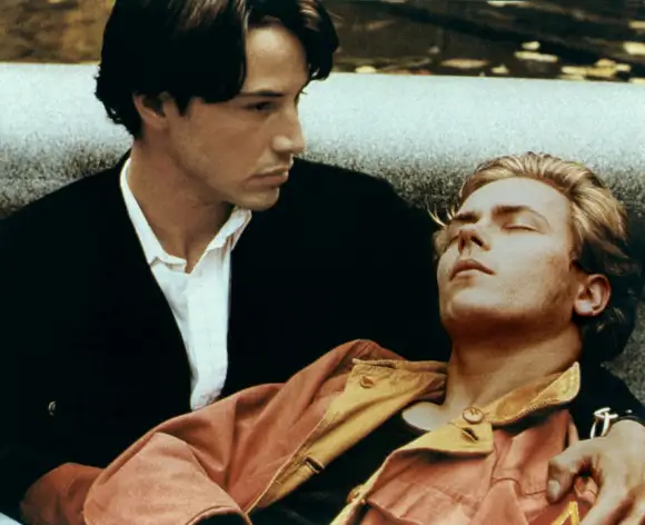 Keanu Reeves, River Phoenix in "My Private Idaho"