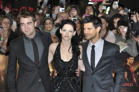 Robert Pattinson, Kristen Stewart und Taylor Lautner