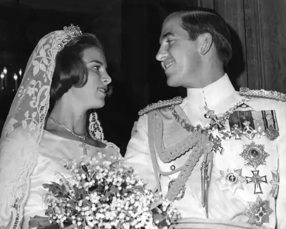 König Konstantin II. von Griechenland und Prinzessin Anne-Marie von Dänemark