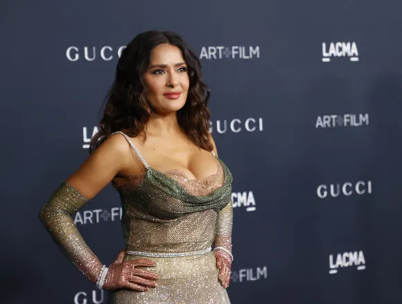 Salma Hayek mit XL-Dekolleté im November 2022