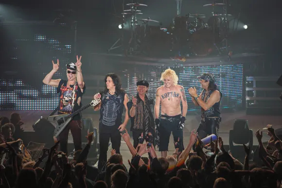 Dnipropetrovsk, Ukraine - October 31, 2012: Scorpions rock band, Dnipropetrovsk, Ukraine - October 3