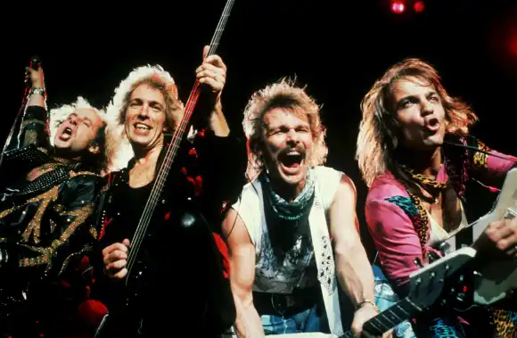 Klaus Meine, Francis Buchholz, Rudolf Schenker, Matthias Jabs The Scorpions, Rock Group 01 May 1988 PUBLICATIONxINxGERxS