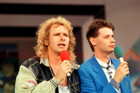 Moderatoren Thomas Gottschalk Günther Jauch 1991 jung